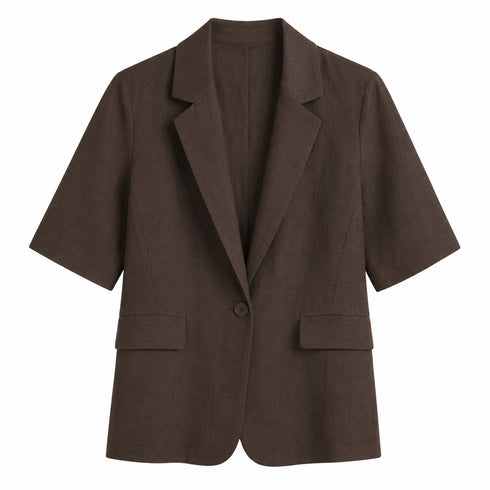 COMPLETO A MANICA CORTA E SHORTS IN TESSUTO VISCOSA (179)