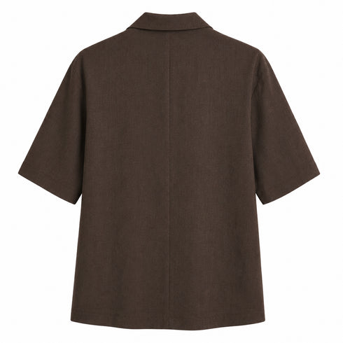 COMPLETO A MANICA CORTA E SHORTS IN TESSUTO VISCOSA (179)