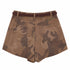 HAVEONE SHORTS CAMOUFLAGE A FARFALLA CON CINTURA INTRECCIATA