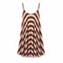 VESTITO CORTO SVASATO A RIGHE