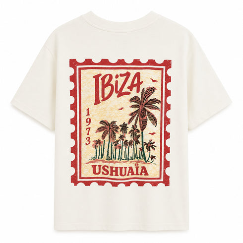 HAVEONE T-SHIRT IBIZA USHUAÏA VINTAGE STAMP