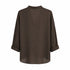 HAVEONE CAMICIA MORBIDA ANNODATA MARRONE
