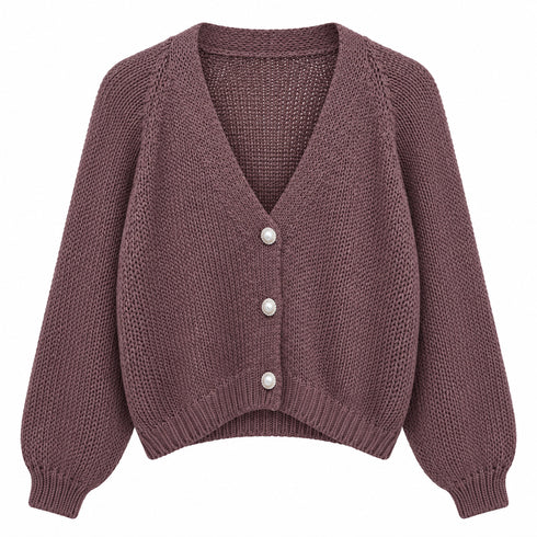 HAVEONE-CARDIGAN CON BOTTONI GIOIELLO (1)