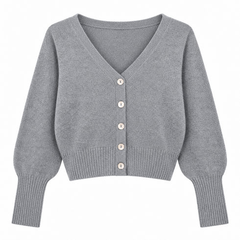 HAVEONE CARDIGAN CORTO CON BOTTONI