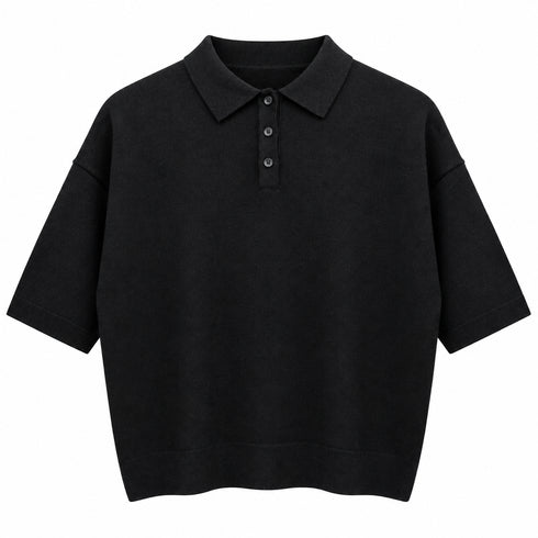 T-SHIRT POLO OVERSIZE IN MAGLIA (8)