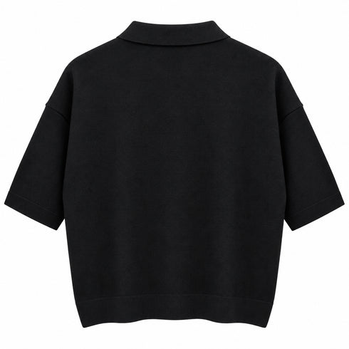 T-SHIRT POLO OVERSIZE IN MAGLIA (8)