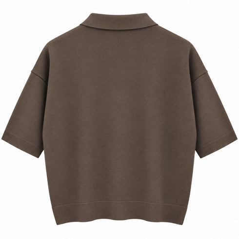 T-SHIRT POLO OVERSIZE IN MAGLIA (8)