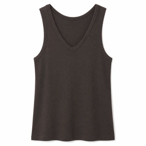 TOP SMANICATO CON SCOLLO A V (9)