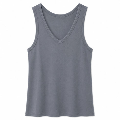 TOP SMANICATO CON SCOLLO A V (9)