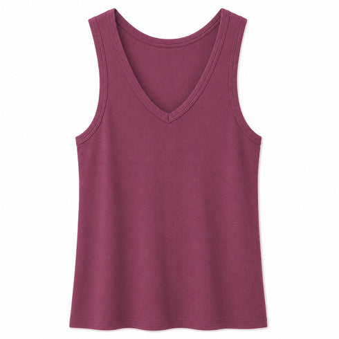 TOP SMANICATO CON SCOLLO A V (9)