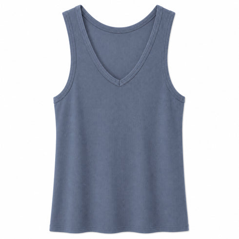 TOP SMANICATO CON SCOLLO A V (9)