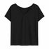 T-SHIRT DONNA IN COTONE CON SCOLLO A V (12)