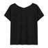 T-SHIRT DONNA IN COTONE CON SCOLLO A V (12)