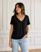 T-SHIRT DONNA IN COTONE CON SCOLLO A V (12)