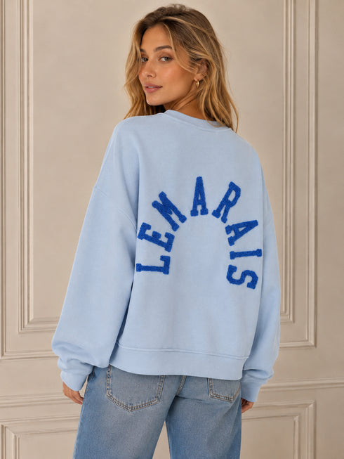 FELPA OVERSIZE CON SCRITTA LEMARAIS IN RILIEVO (13)