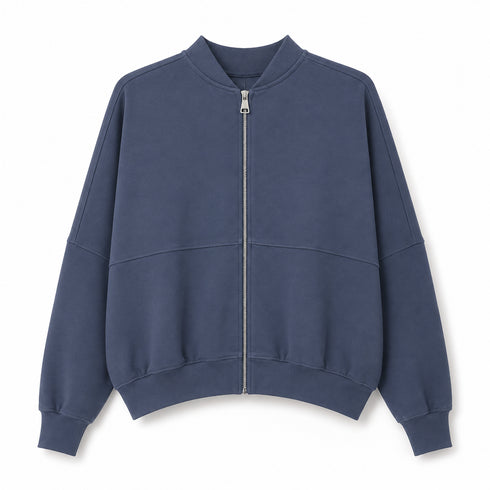 FELPA BOMBER OVERSIZE CON ZIP (14)
