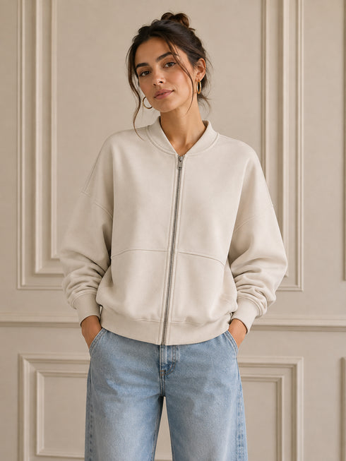 FELPA BOMBER OVERSIZE CON ZIP (14)
