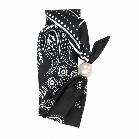 FOULARD BANDANA CON PERLA