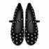 BALLERINE MARY JANE NERE CON STRASS