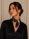 FOULARD BANDANA CON PERLA