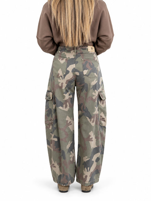 HAVEONE PANTALONE CARGO MILITARE