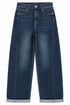 JEANS LEGGERMENTE BAGGY BLU CON RISVOLTO (34)