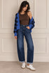 JEANS LEGGERMENTE BAGGY BLU CON RISVOLTO (34)