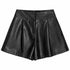 GONNA PANTALONCINO EFFETTO PELLE CON PINCES (35)
