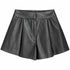 GONNA PANTALONCINO EFFETTO PELLE CON PINCES (35)