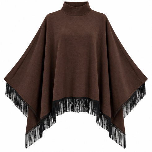 CASACCA A PIPISTRELLO CON COLLO ALTO E FRANGE (39)