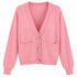 CARDIGAN CON BOTTONI A CONTRASTO E TASCHE (40)
