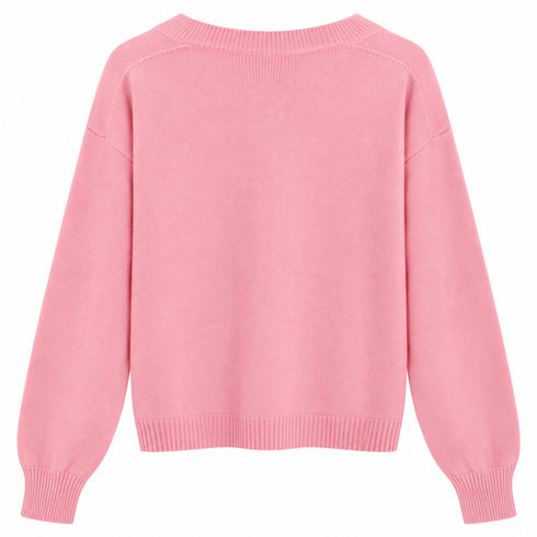 CARDIGAN CON BOTTONI A CONTRASTO E TASCHE (40)