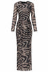 ABITO MIDI MESH STAMPA ANIMALIER CON DRAPPEGGIO (19)