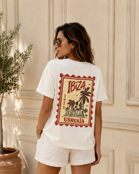 HAVEONE T-SHIRT IBIZA USHUAÏA VINTAGE STAMP