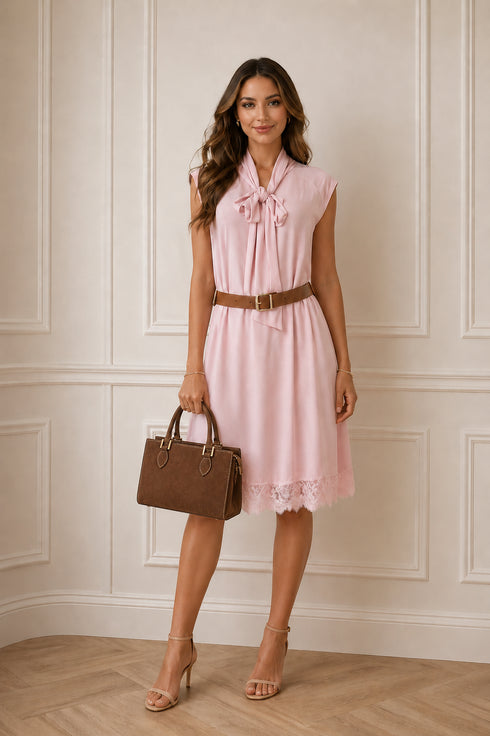 HAVEONE- ABITO SMANICATO CON PIZZO (54)