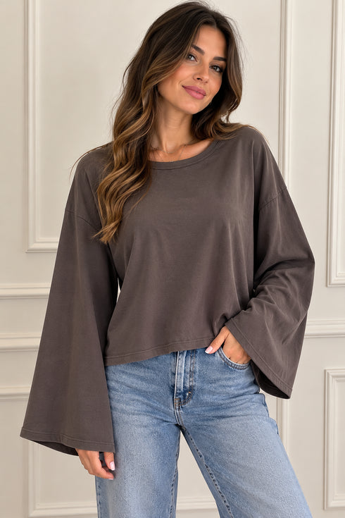 HAVEONE T-SHIRT OVERSIZE CON MANICHE A CAMPANA