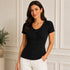 T-SHIRT A COSTINE CON PIZZO E BOTTONI FRONTALI (81)
