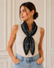 FOULARD BANDANA NERO IN RASO