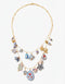 COLLANA CHARMS IN PORCELLANA BLU E ORO