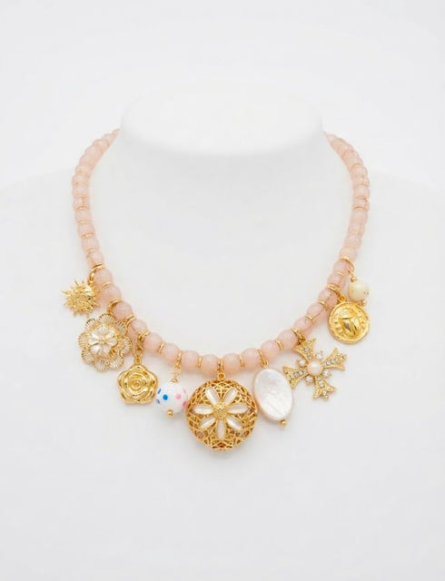 COLLANA ROSÉ CHARMS