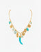 COLLANA CHARMS DORATI E TURCHESE