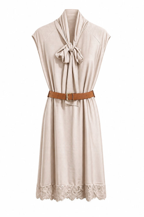 HAVEONE- ABITO SMANICATO CON PIZZO (54)