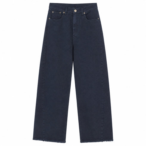 TENSIONE IN-JEANS DENIM BLU A GAMBA LARGA (135)
