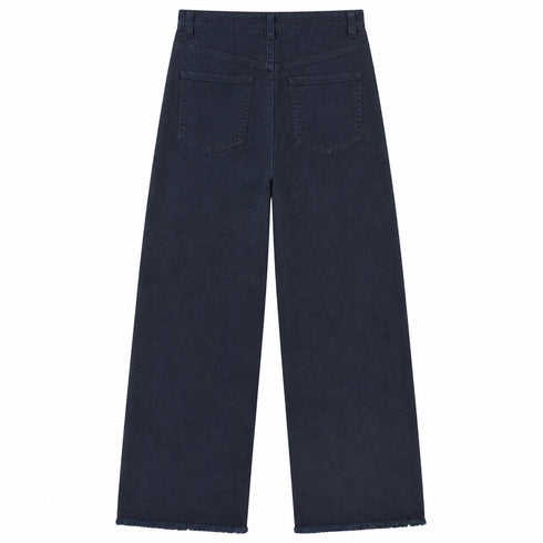 TENSIONE IN-JEANS DENIM BLU A GAMBA LARGA (135)