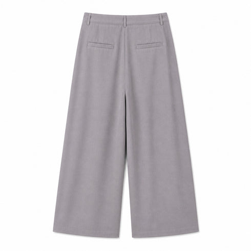 PANTALONI AMPI CON PINCES GRIGI (138)