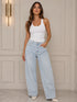JEANS A GAMBA LARGA IN DENIM (132)