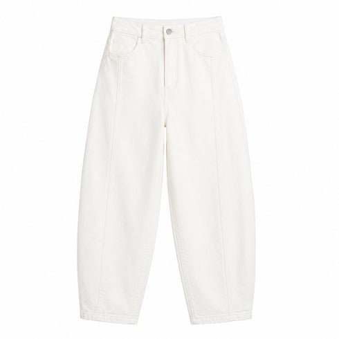 TENSIONE IN-PANTALONE WIDE LEG CROPPED BIANCO (136)