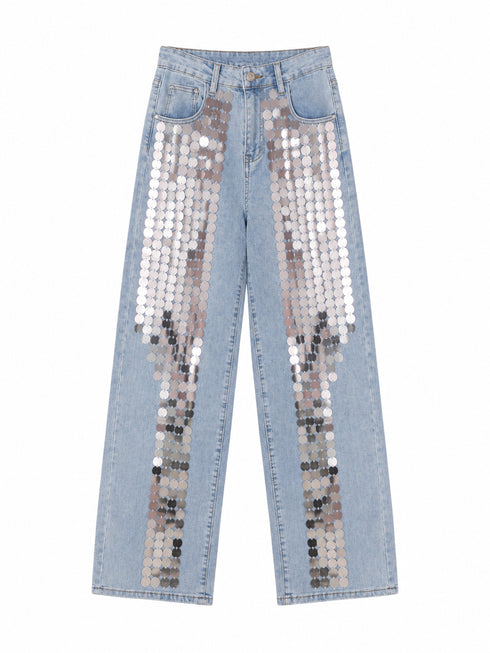 JEANS IN DENIM CON PAYETTE (115)