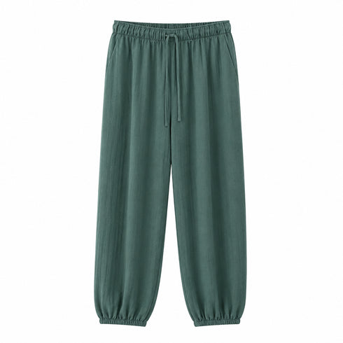 COMPLETO COORDINATO VERDE OLIVA CON CAMICIA E PANTALONE MORBIDO